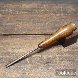 Vintage ¼” C. Hill Woodcarving Straight Gouge Chisel - Refurbished Ready To Use