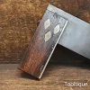 Vintage 4 ½” Rosewood & Brass Carpenters Square - Refurbished Ready To Use