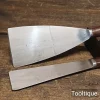 2 No: Vintage Rosewood Handled Filler Knives 2 ½” + 1 ½” - Refurbished
