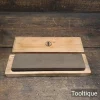 Vintage 8”x2” Medium Grit Oil Stone Lapped Flat For Use In Amir Box