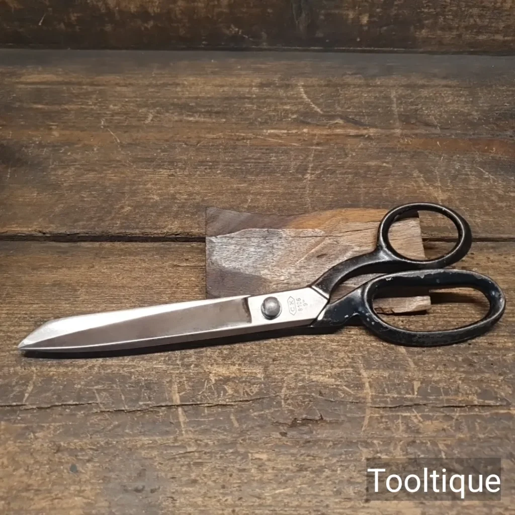 Vintage 9” CK Germany No: 8106 Dress Makers Cast Steel Scissors - Sharpened