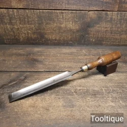 Antique 19th C 1” Joseph Buck Long Series Incannel Gouge Chisel - Refurbished