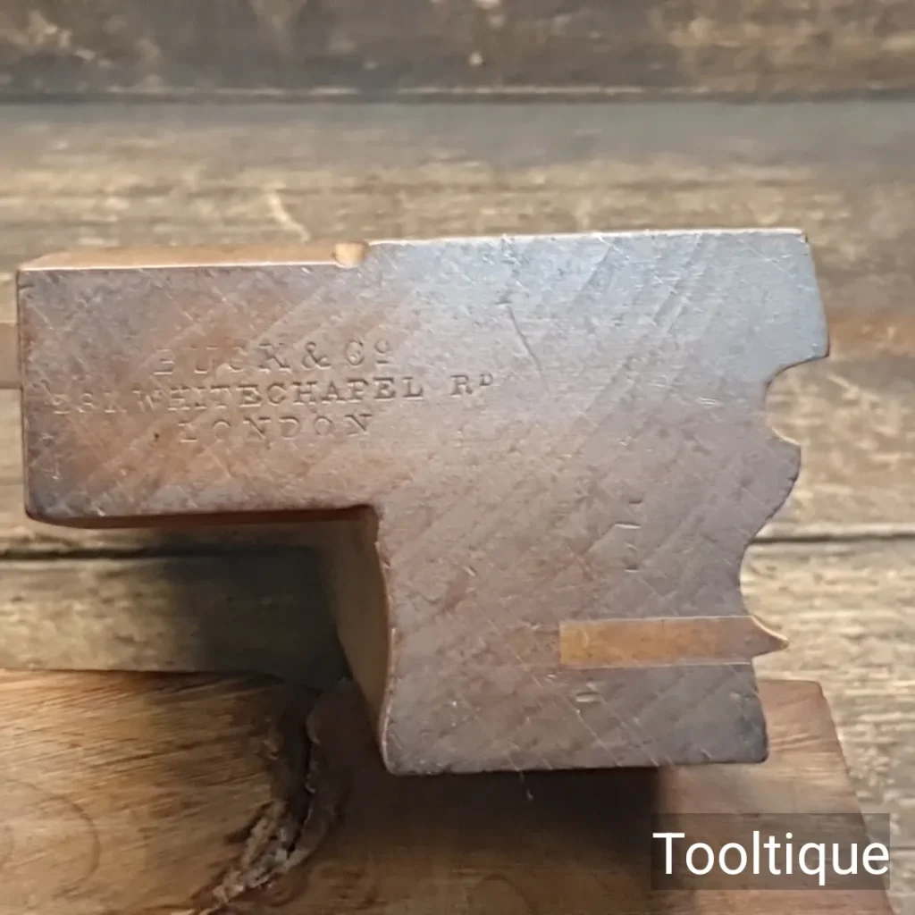 Crisp Antique 19th Century Buck Quirk Ogee & Bead Beechwood Moulding Plane