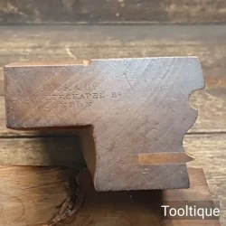 Crisp Antique 19th Century Buck Quirk Ogee & Bead Beechwood Moulding Plane