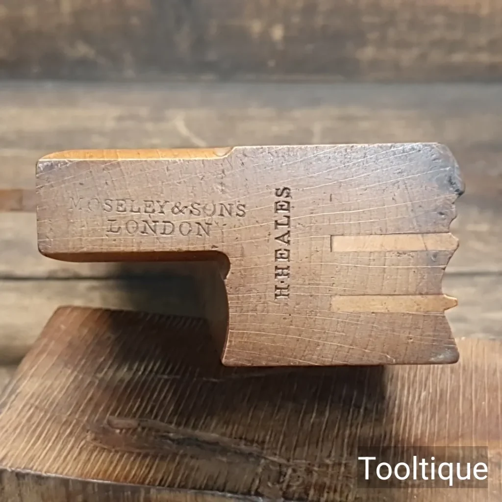 Crisp Vintage Moseley & Sons Quirk Ovolo & Bead Beechwood Moulding Plane