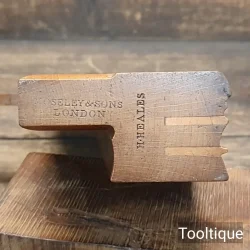 Crisp Vintage Moseley & Sons Quirk Ovolo & Bead Beechwood Moulding Plane