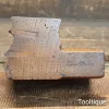 Antique Sims of London Quirk Ovolo & Bead Beechwood Moulding Plane - Refurbished