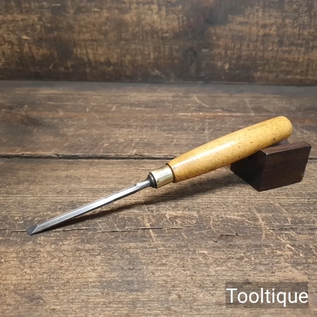 Vintage ¼” I. Sorby Bevel Edge Chisel Boxwood Handle - Refurbished