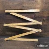 Frisco Sweden Zigzag Imperial & Metric 2m Hardwood Rule - Good Condition