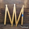 Frisco Sweden Zigzag Imperial & Metric 2m Hardwood Rule - Good Condition