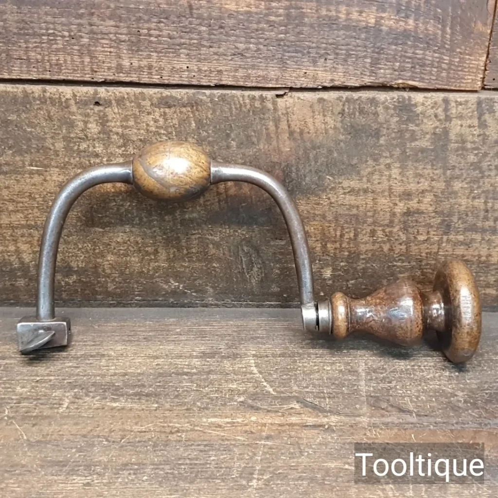 Antique French Sixpenny Brace Beechwood Handles - Good/Fair Condition