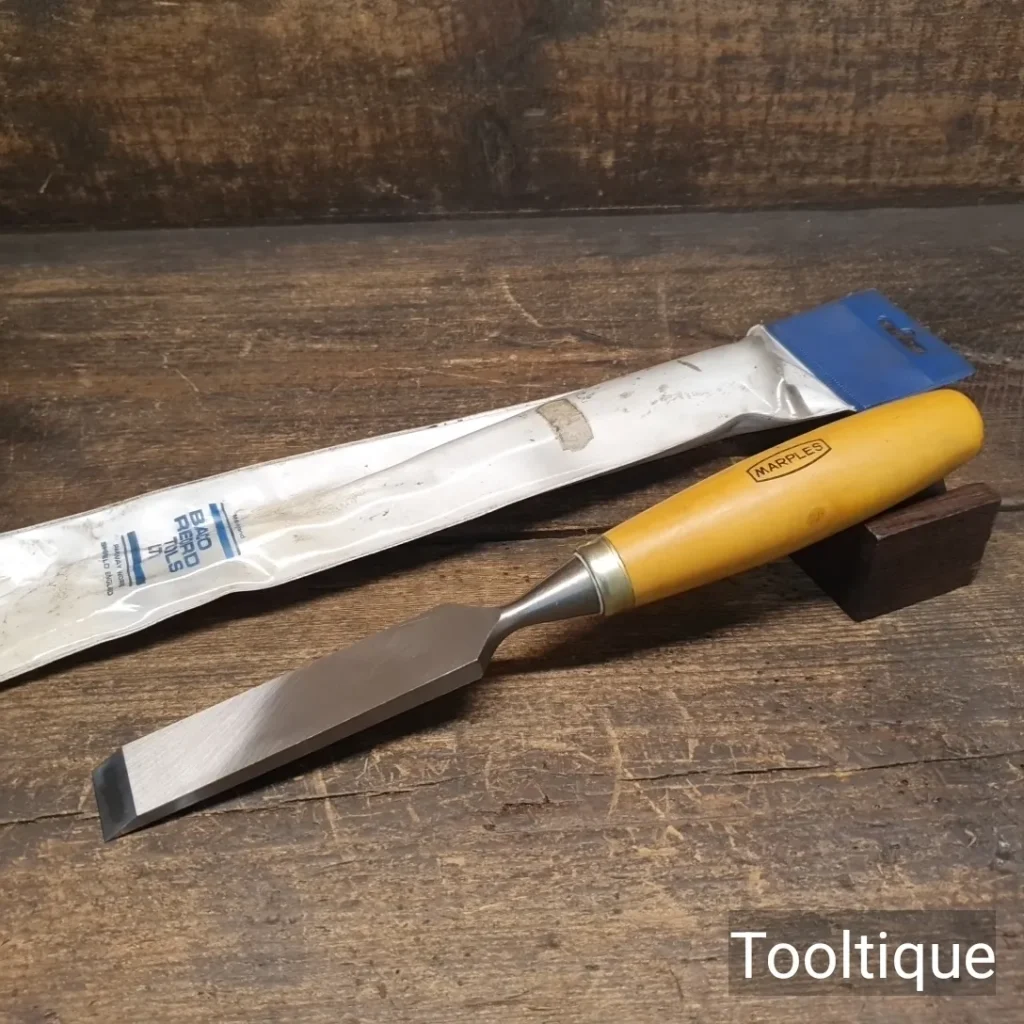 Near Mint Vintage Marples Sheffield 1” 25mm Carpenters Firmer Chisel