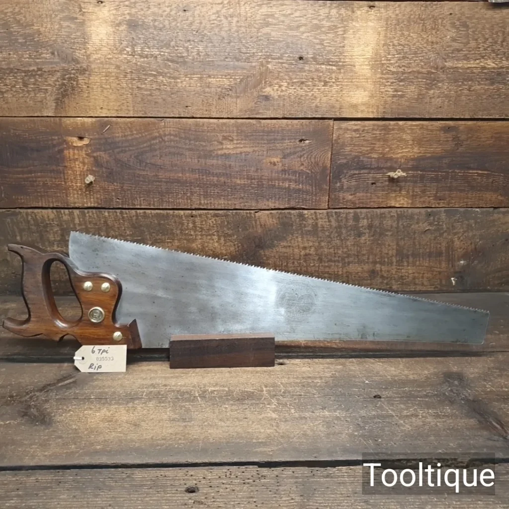Vintage 22” Taylor Bros Advance Guinea 6 Tpi Rip Saw - Fully Refurbished
