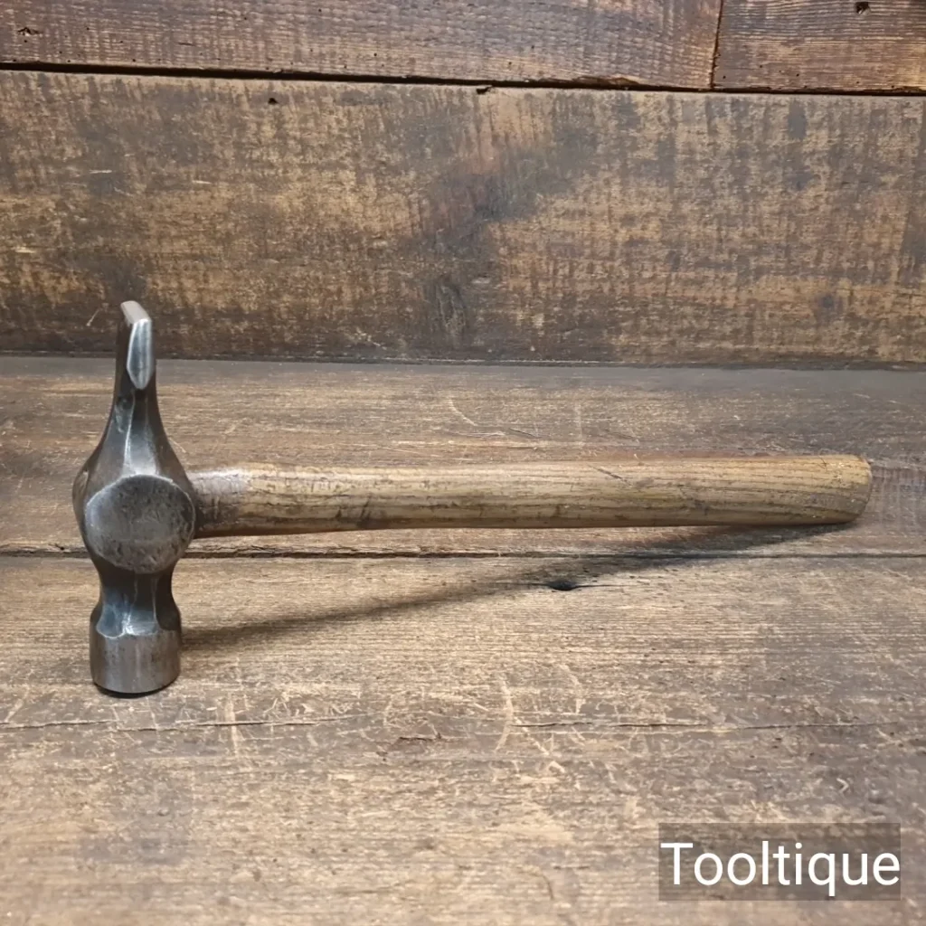 Vintage Joiners English No: 2 Cast Steel Cross Pein Hammer - Refurbished