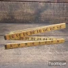 Vintage 3ft CK Holland Hardwood & Brass Folding Rule - Good Condition