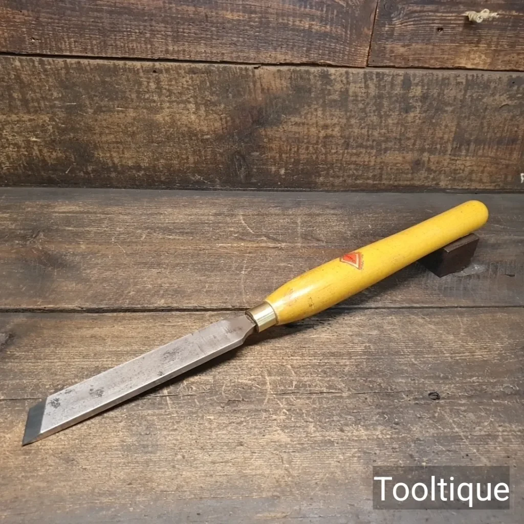 Vintage 1 3/16” Henry Taylor Woodturning Flat Skew Chisel - Good Condition