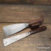 2 No: Vintage English Rosewood Handled Filler Knives - Refurbished