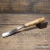 Vintage 7/8” Addis Woodcarving Curved Stem Gouge Chisel - Refurbished