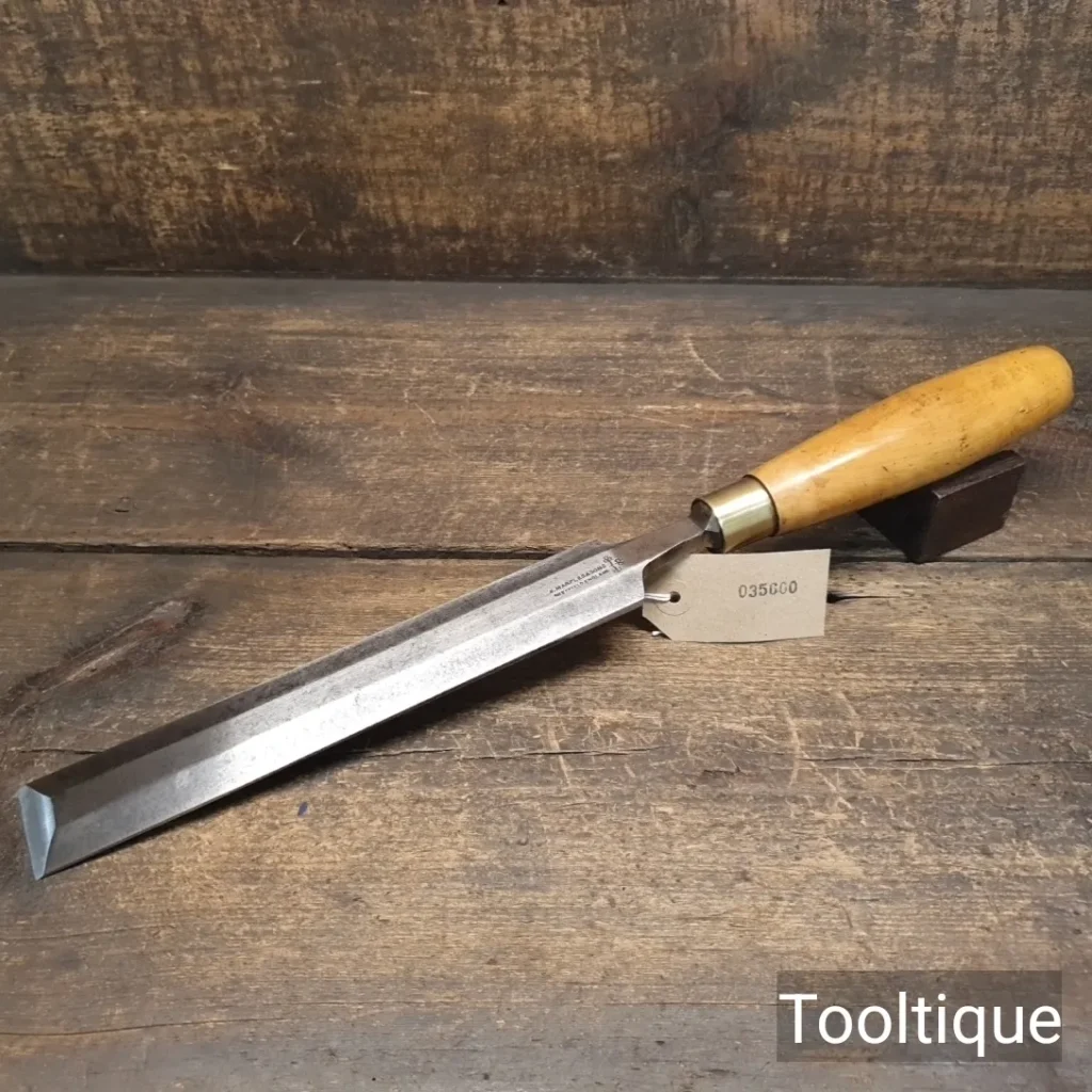 Vintage 10” x 1.5” Long Series Marples & Sons Bevel Edge Chisel - Fully Refurbished