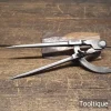 Antique 7” Cog & Key Navigational Square Leg Wing Dividers - Refurbished