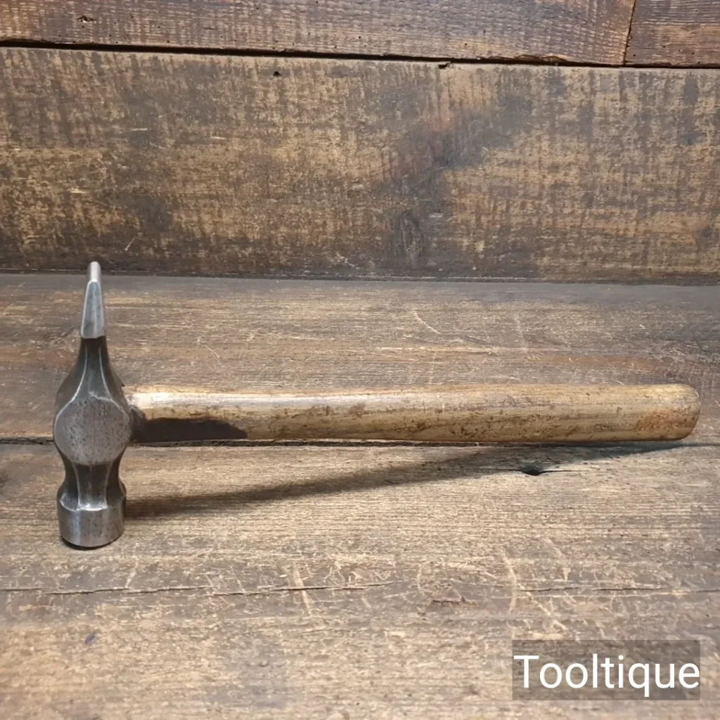 Vintage Stanley England 10oz Joiners Cross Pein Hammer - Refurbished