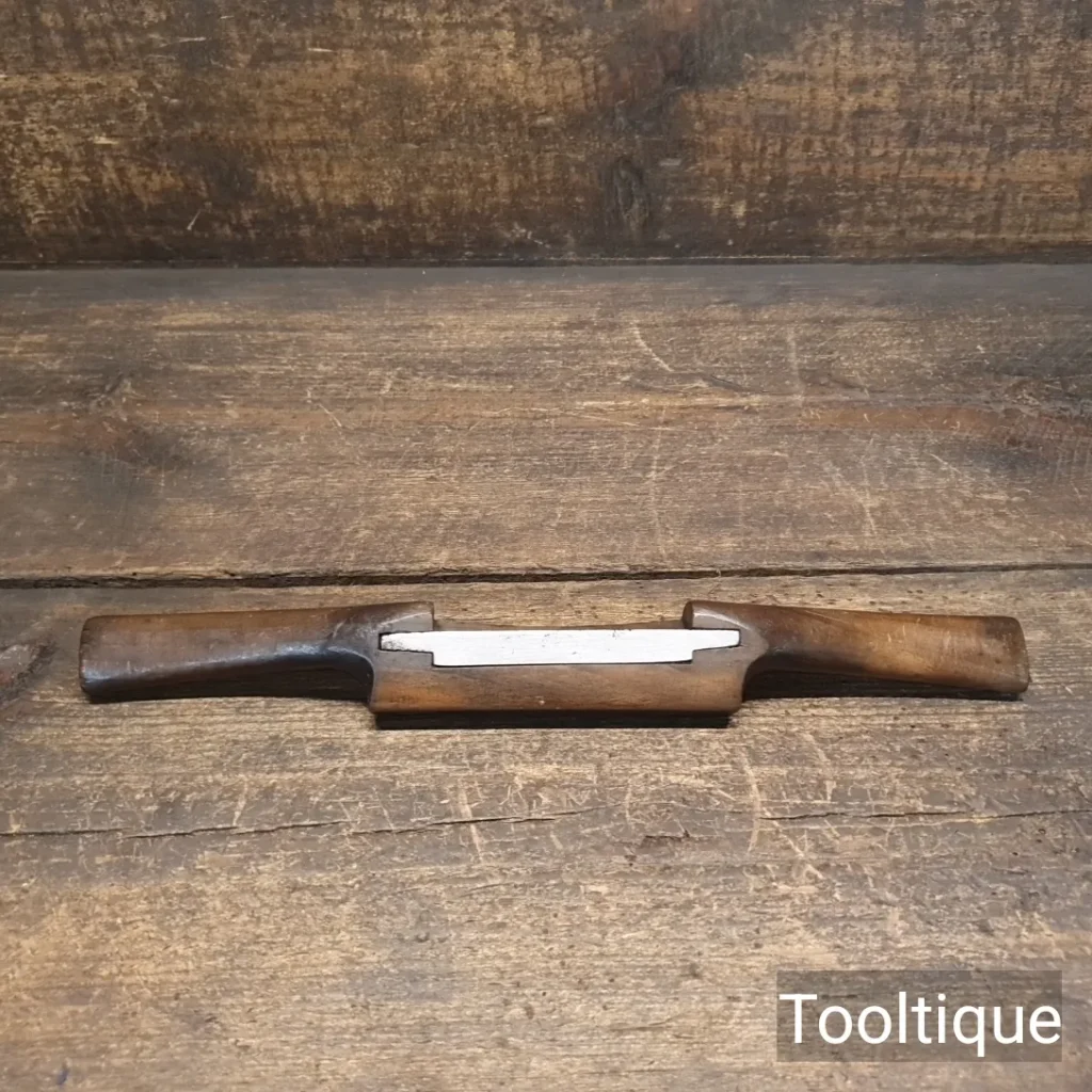 Vintage Beechwood Carpenters Spokeshave With 3” Cutter - Refurbished