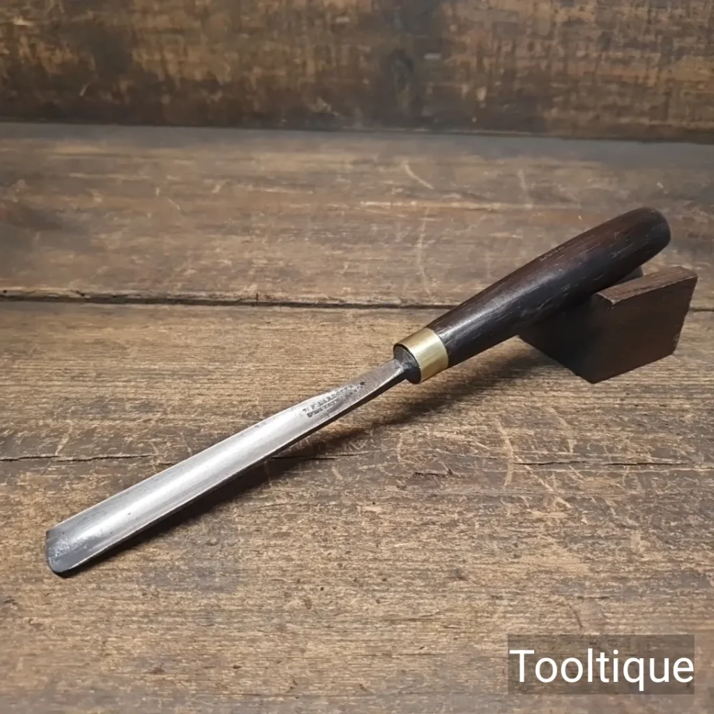 Vintage 5/8” J.B Addis Woodcarving Straight Gouge Chisel - Refurbished