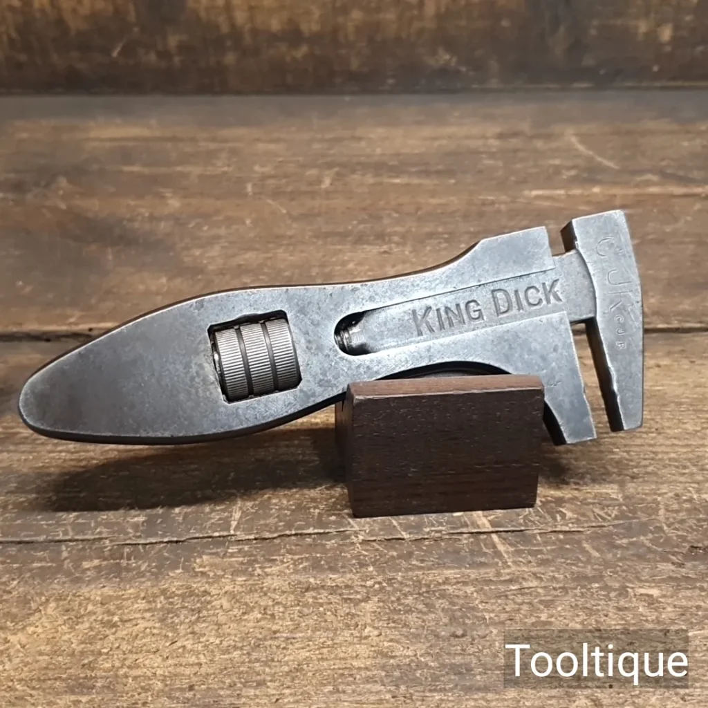 Vintage 6” King Dick Automotive Adjustable Wrench - Good Condition