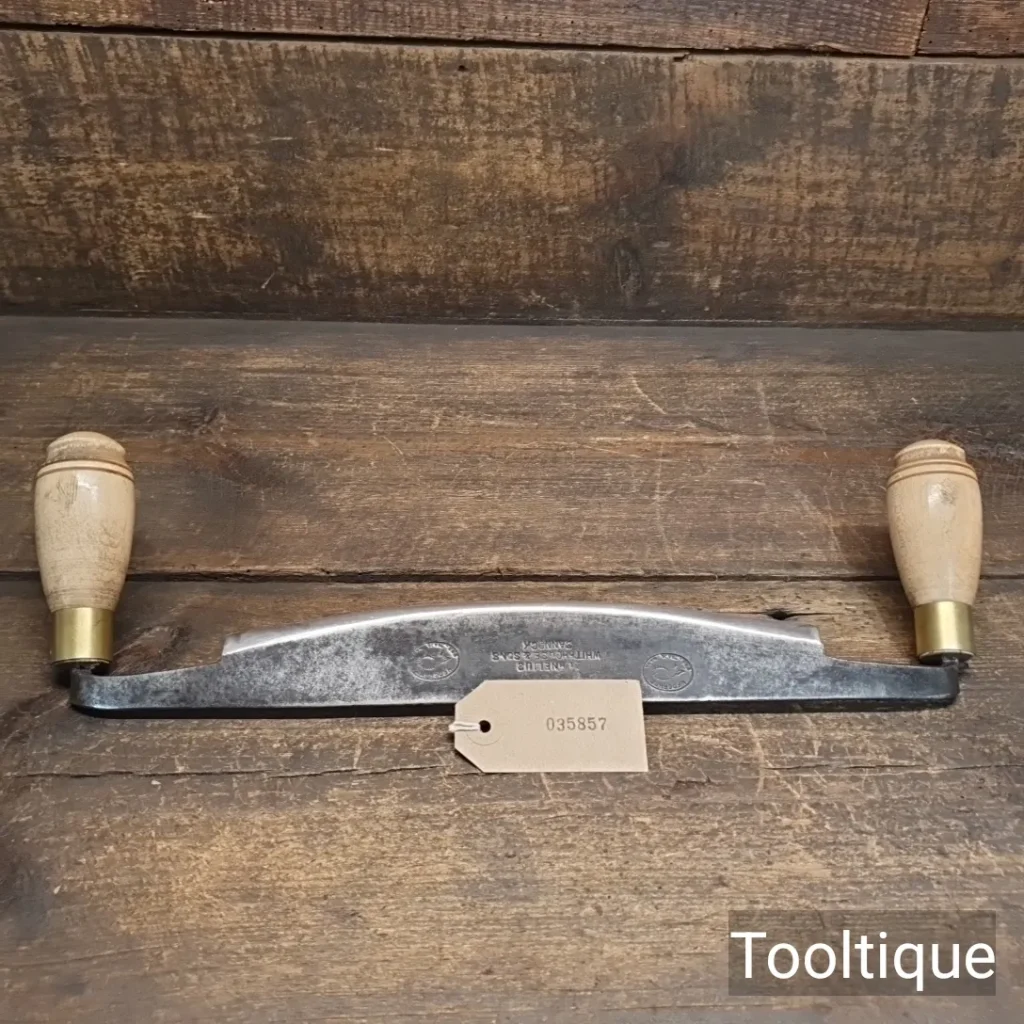 Vintage 9” Cornelius Whitehouse Hedgehog Brand Drawknife - Fully Refurbished