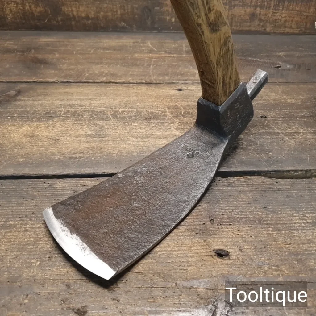 Antique W. Gilpin Carpenters Adze Ashwood Handle - Refurbished