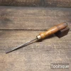 Vintage 3/16” Moseley London Woodcarving Straight Gouge Chisel - Refurbished