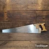 Vintage 22” Ceka West German Crosscut Panel Hand Saw 8 Tpi - Sharpened