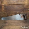 Vintage 18” Warranted Correct Rip Handsaw 10 TPI - Refurbished Sharpened