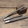 3 No: Small Vintage Cold Chisels - Refurbished Sharpened