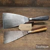 2 Large Vintage Sheffield Filler Knives with Rosewood Handles - Refurbished