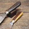 2 Large Vintage Sheffield Filler Knives with Rosewood Handles - Refurbished