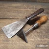 Vintage 3” Rosewood Handled Filler Knife and Shave Hook - Refurbished