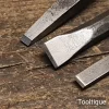 3 Small Vintage Cold Chisels - Refurbished Sharpened Ready To Use