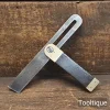 Vintage 7.5” Rosewood & Brass Carpenters Sliding Bevel - Refurbished