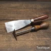 Vintage 2” Rosewood Handled Filler Knife and Shave Hook - Refurbished