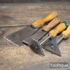 Vintage 2 No: Filler Knives and 2 No: Harris Shave Hooks - Refurbished