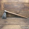 Antique European Hand Axe ’S’ Branding Mark Rustic Handle - Ready Tor Use