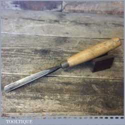 Vintage C T Skelton 5/8” Straight Wood Carving Gouge Chisel