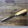 Vintage No: 7  S.J Addis 1” Straight Woodcarving Gouge Chisel - Sharpened Honed