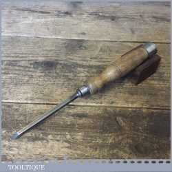 Vintage Carpenter’s 3/16” Firmer Chisel Reinforced Ash Handle - Sharpened Honed
