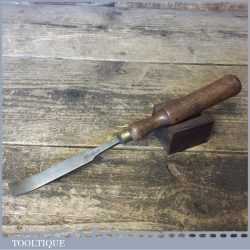 Unusual Vintage R Sorby ½” Woodcarving Upturned Flat Chisel - Sharpened Honed