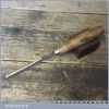 Vintage S.J Addis Woodcarving 1/4” Gouge Chisel - Sharpened Honed