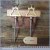 Vintage Pair Carpenter’s 8” Gunmetal Trammel Points - Good Condition