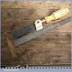 Vintage Forged Steel Firmer Bevel Edge Chisel by F Woodcock of Sheffield