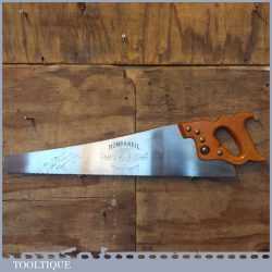 Vintage No: 122 Tyzack & Turner Nonpareil 24” Cross Cut Panel Handsaw 6 TPI - Sharpened